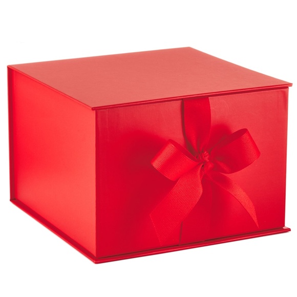 Hallmark Red Large Ribbon Tied Gift & Keepsake Box - Picture 1 of 10